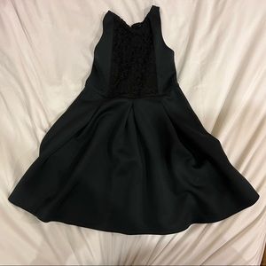 Abercrombie kids girls black dress with bows size 5/6